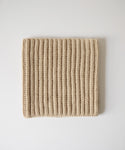 Fisherman's Rib Pullover Scarf (Recycled Cashmere, Oat)