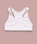 Ribbed Racerback Crop Top (White & Black)